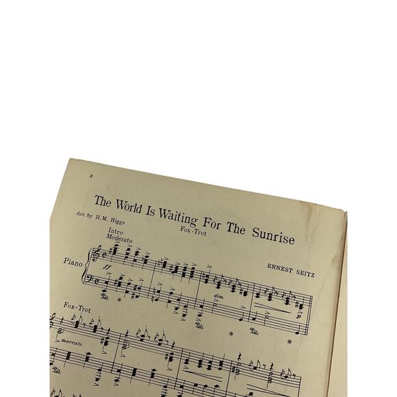 The World Is‎ Waiting For The Sunrise Fox Trot Sheet Music 1923 Ernest Seitz - Picture 2 of 5